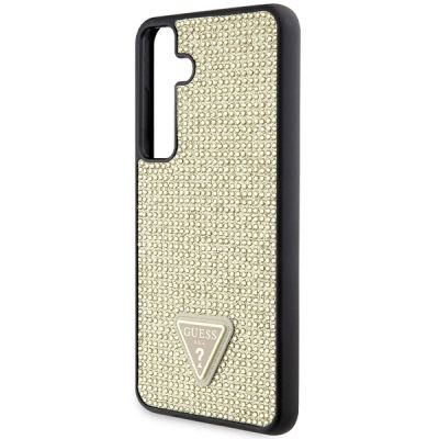 6. Guess Rhinestone Triangle case for Samsung Galaxy S24+ - gold