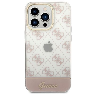 3. Guess GUHCP14LHG4MHP iPhone 14 Pro 6.1 "pink / pink hardcase 4G Pattern Script