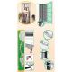 54. DOOR MOSQUITO NET 100X220 SLAT POLYESTER + VELCRO TAPE
