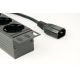9. GEMBIRD 19" Rack Power Strip PDU EG-PDU-014-C14 1U, 10 A, 8 x SCHUKO, C14 Plug, 3 m Cable