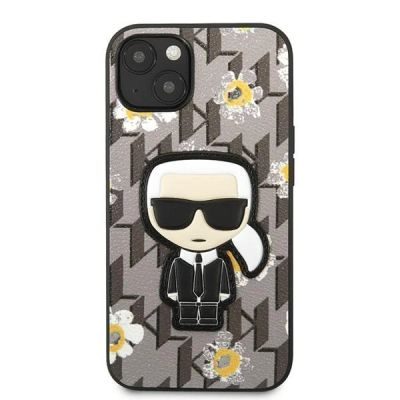 3. Karl Lagerfeld Flower Ikonik Karl case for iPhone 13 mini - gray