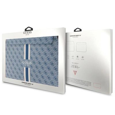 4. Guess 4G Printed Stripes cover for a 16" laptop - blue