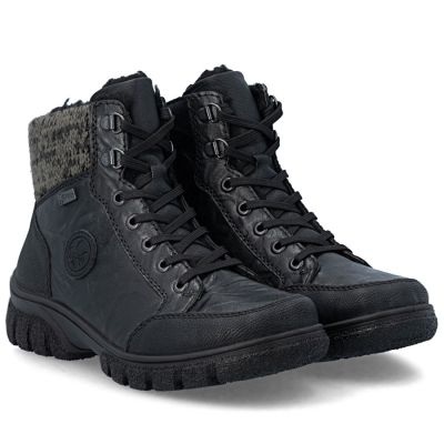4. Rieker Z7230-00 Waterproof Leather Women's Boots Black