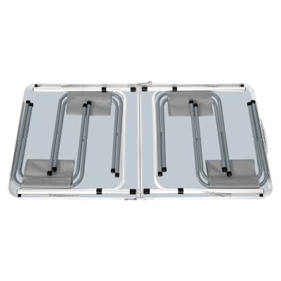 3. Camping set: table and 4 chairs, foldable into a suitcase
