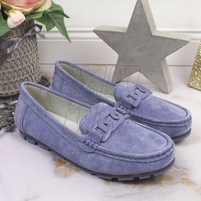 3. Blue leather loafers Filippo W