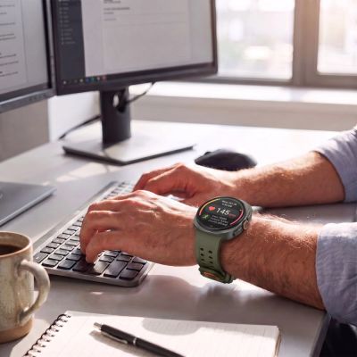 3. Tech-Protect Silicone Air Strap for Samsung Galaxy Watch Ultra 47mm - Olive