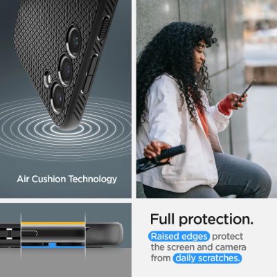 21. Spigen Liquid Air Case for Samsung Galaxy S23 - Matte Black