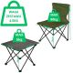 40. FOLDABLE TOURIST SET 3IN1 TABLE AND 2 CHAIRS GREEN ENERO CAMP