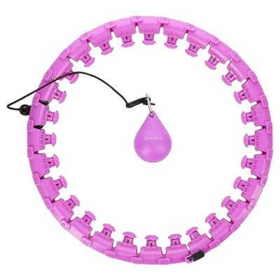 Plus size hula hoop HMS HHW12 with studs and weight purple