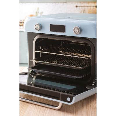 20. Smeg COF01PBEU Small Blue Steam Oven Buttons, Rotary