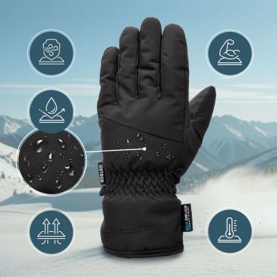 19. Meteor Nevis M winter gloves black