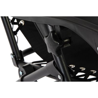 15. BLISS BLACK FOLDABLE GARDEN DECK CHAIR WITH HEADREST, MULTIFUNCTIONAL