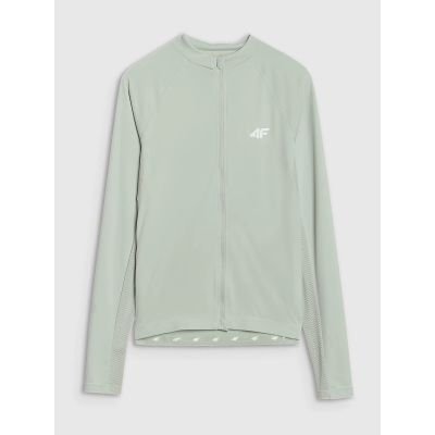 12. Women's cycling longsleeve with zipper 4F 4FWSS25TFLOF343-47S