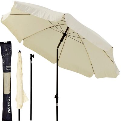 15. GARDEN UMBRELLA 185 CM CREAM