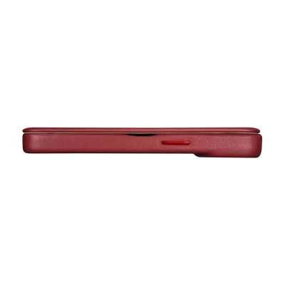12. iCarer CE Premium Leather Folio Case iPhone 14 Pro Max Magnetic Flip Cover MagSafe Red (WMI14220716-RD)