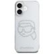 3. Karl Lagerfeld IML Rhinestones Karl Head Case for iPhone 16 Clear