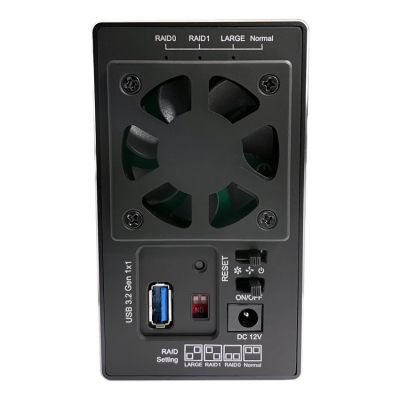 7. LC-Power LC-35U3-RAID-2 Hard Drive Enclosure HDD Case Black 3.5"