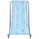 12. FOLDABLE GARDEN AND BEACH CHAIR AND BLUE LINES BAG