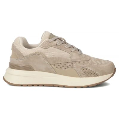 2. Leather sneakers suede beige shoes Filippo DP7728/26