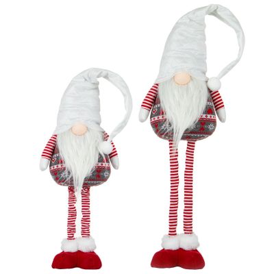 21. GNOME ON TELESCOPIC LEGS WHITE 80-115CM