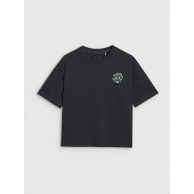 5. Women's oversize printed T-shirt 4F 4FWSS25TTSHF1993-20S