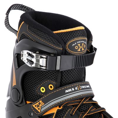 8. NILS Extreme NA9022 roller skates black and orange size 41