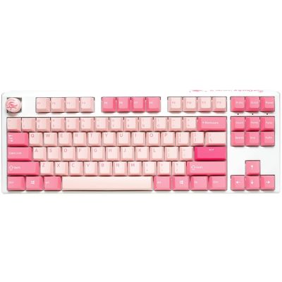 11. Ducky One 3 TKL Gossamer Pink Gaming Keyboard USB German Pink, White