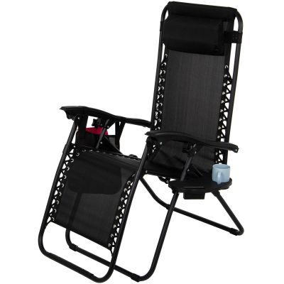 18. FOLDABLE GARDEN CHAIR MULTIFUNCTIONAL 175X52/65X107CM BLACK