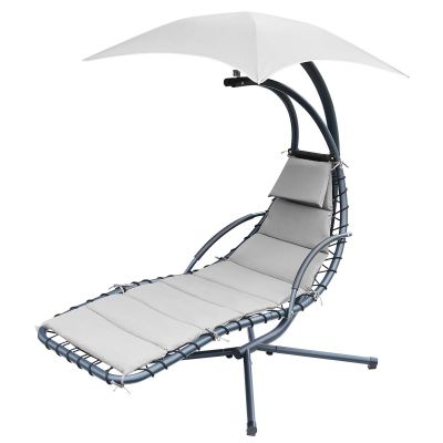 4. SWING ROCKING CHAIR WITH UMBRELLA LISBON GRAY