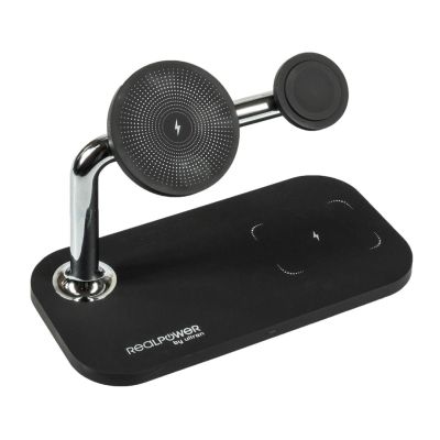 2. RealPower ChargeAIR Mag Smartphone, Smartwatch, Tablet Black USB Wireless Charging Internal