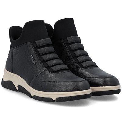 4. Women's leather ankle boots, insulated black Rieker L5651-01