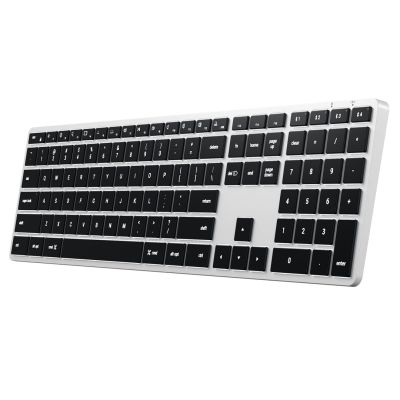 4. Satechi Slim X3 - Bluetooth numeric keyboard for up to four USB-C US International devices (silver)