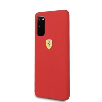 2. Ferrari Silicone Case for Samsung Galaxy S20 - Red