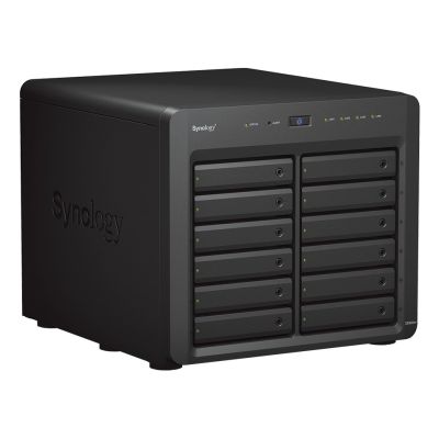 6. NAS Synology DS3622xs+; Tower; 12x (3.5"/2.5" SATA HDD/SSD); Intel Xeon D-1531;,16 GB DDR4 ECC SODIMM (max. 48GB),2 x 1GbE RJ-45, 2 x 10GbE RJ-45