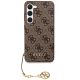 3. Guess 4G Charms Collection case for Samsung Galaxy A35 - brown