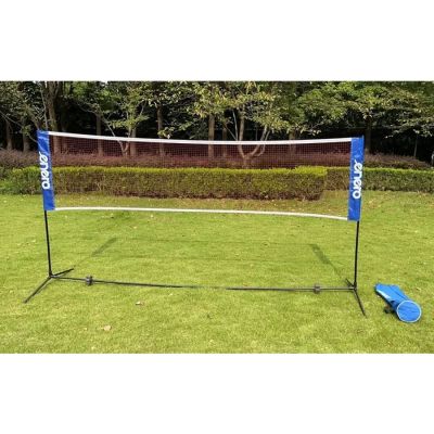 2. 3-in-1 adjustable badminton/volleyball/tennis posts + ENERO cover