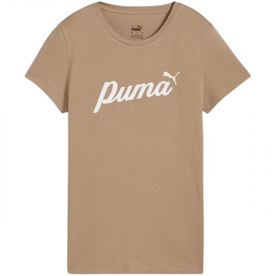 Puma ESS+Script women's t-shirt beige 679315 67