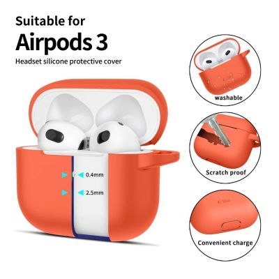 2. Tech-Protect Silicone Hook Case for Apple AirPods 3 - Orange