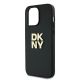 5. DKNY Wrist Strap Stock Logo case for iPhone 14 Pro - black
