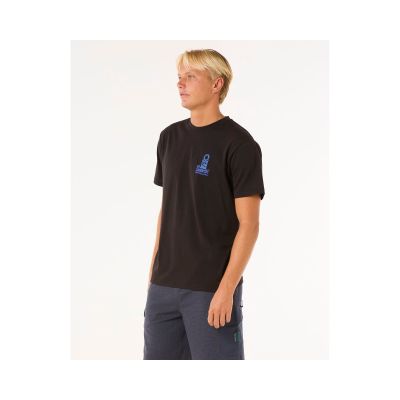 5. RIP CURL Vaporcool Search Stack Tee Black