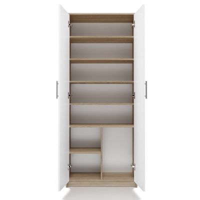 OLIV 2D filing cabinet 74x35xH180 sonoma/white