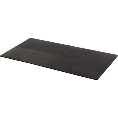 25. PUZZLE MAT FOR FITNESS EQUIPMENT 8 PCS 30x30x0.9 CM BLACK PURE 2 IMPROVE