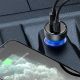 9. Baseus Particular 65W USB-A USB-C QC PPS Car Charger with Digital Display - Dark Gray