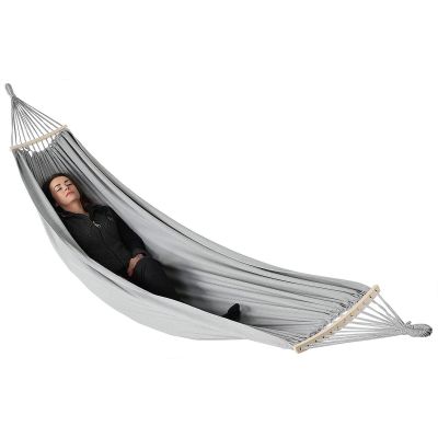 14. GARDEN HAMMOCK 2-PERSON LUXE XXL 250x150CM WITH SPREADER BAR AND COVER GRAY 1031170