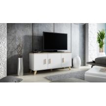 LOTTA 150 3D chest of drawers white + sonoma oak