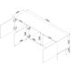 4. TV cabinet SIENA 150.5x40x60 black matt
