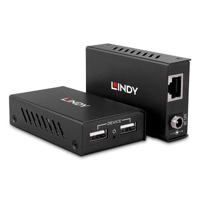 Lindy 43408 AV Extender AV Transmitter and Receiver Black
