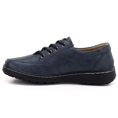 3. Comfortable women's shoes with zipper, navy blue, Potocki TO90407