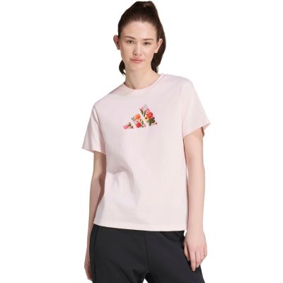 adidas Floral Regular Graphic Women's T-Shirt Light Pink KT2765