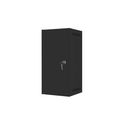 9. LANBERG WALL-MOUNTED RACK CABINET 10" 12U 280X310 BLACK, METAL DOORS (FLAT PACK) WF10-2312-00B